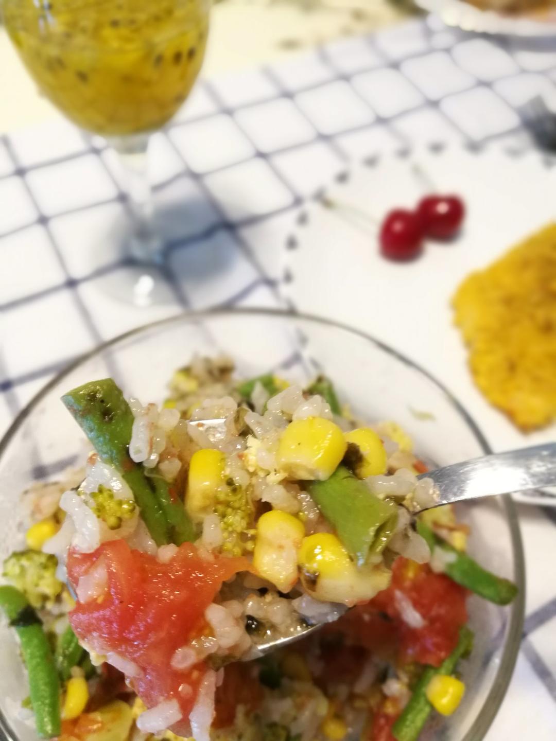 电饭煲番茄拌饭