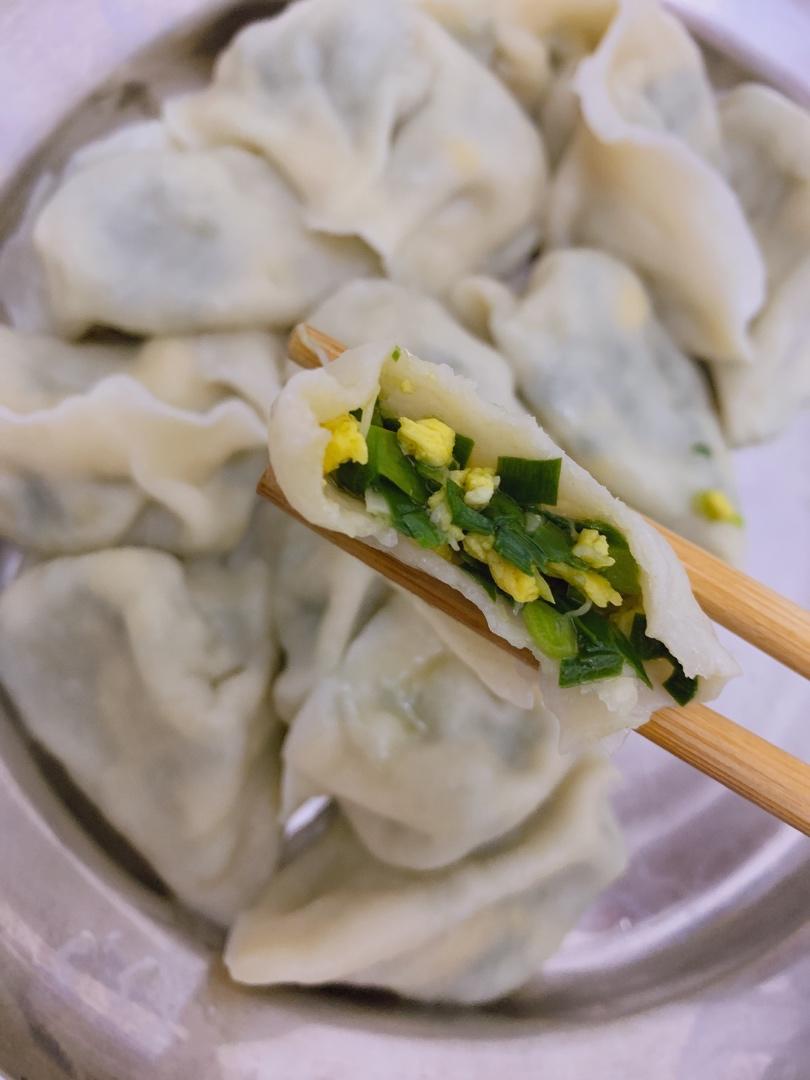 韭菜鸡蛋扇贝柱水饺