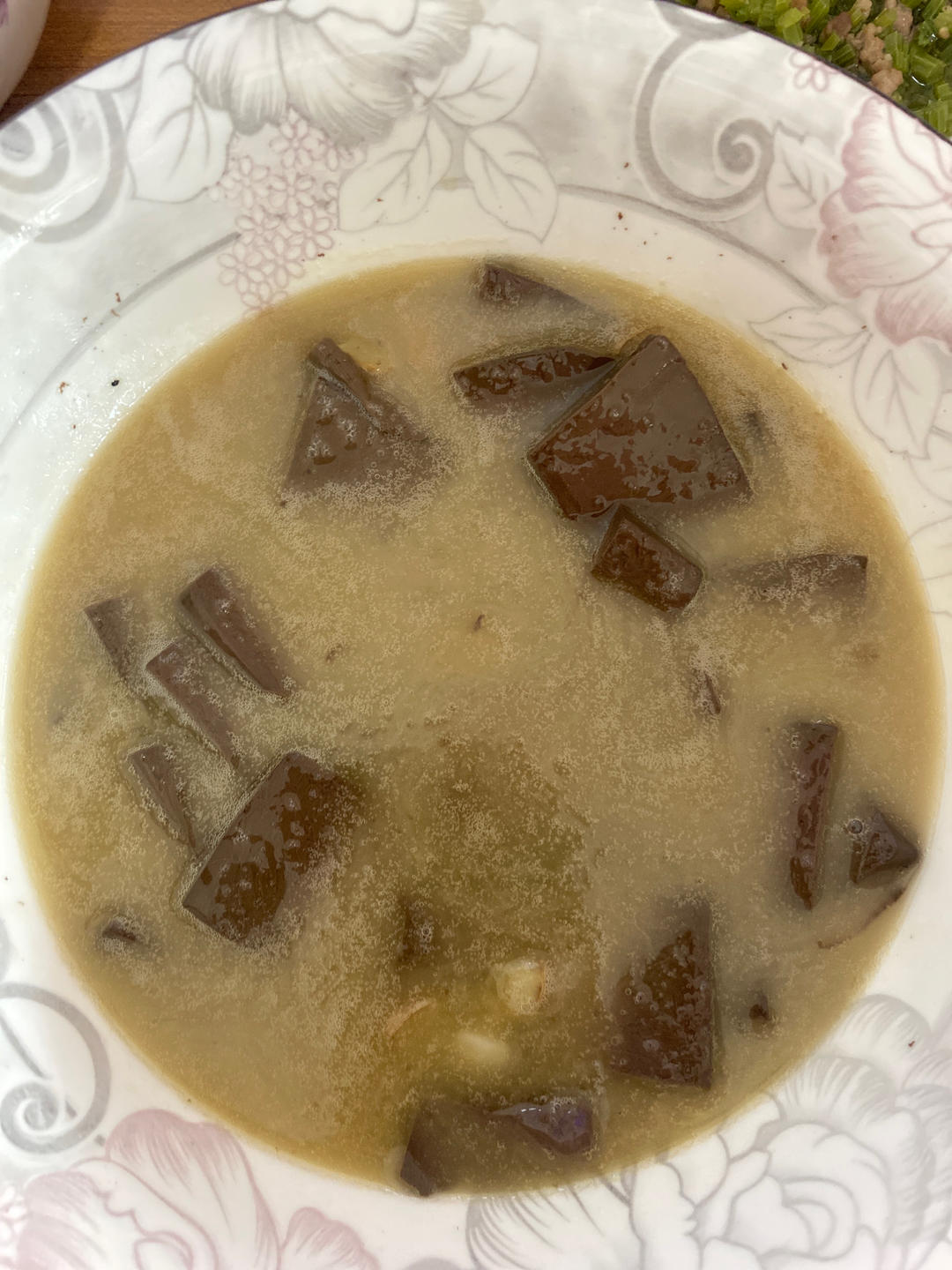 简易鸭血汤