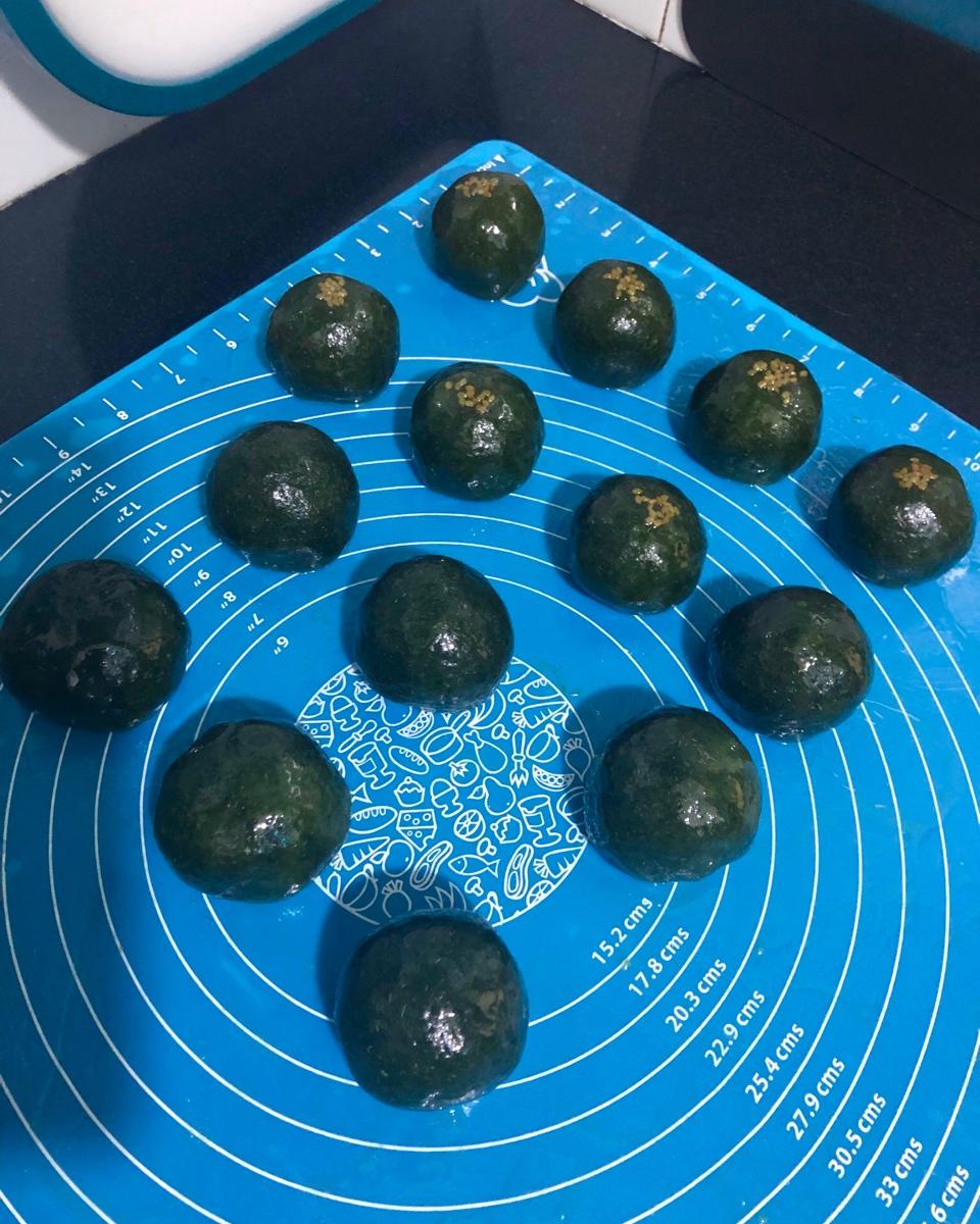 《Tinrry+》咸蛋黄肉松青团+红豆沙青团