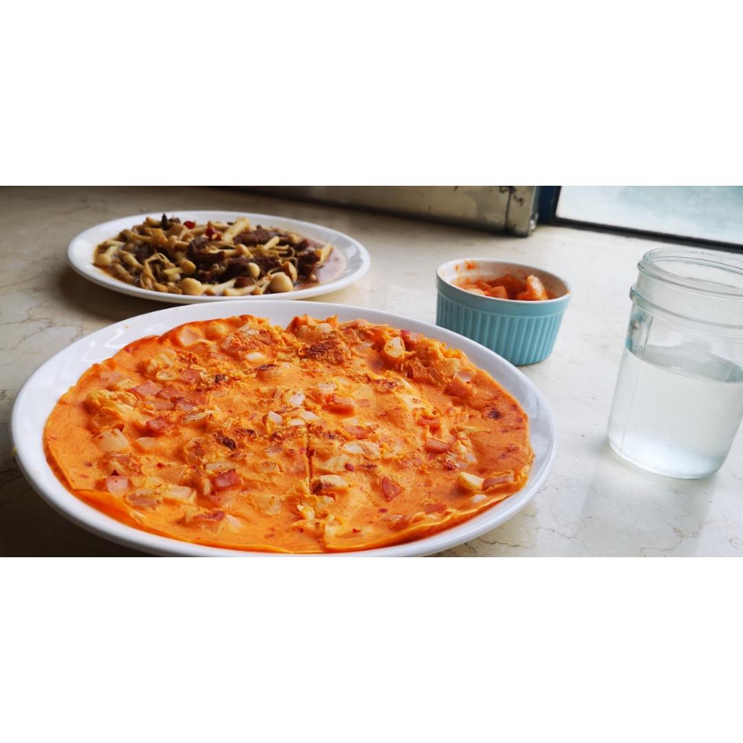 堂妈教你做泡菜饼