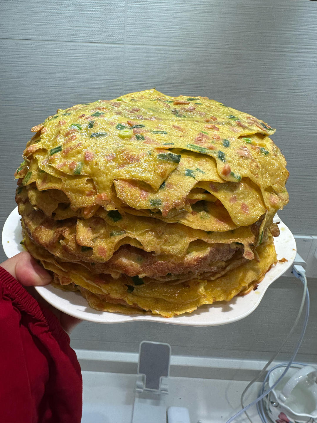 软软咸香鸡蛋饼（超详细）
