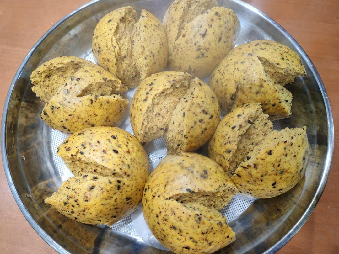 亞麻籽南瓜玉米面饅頭