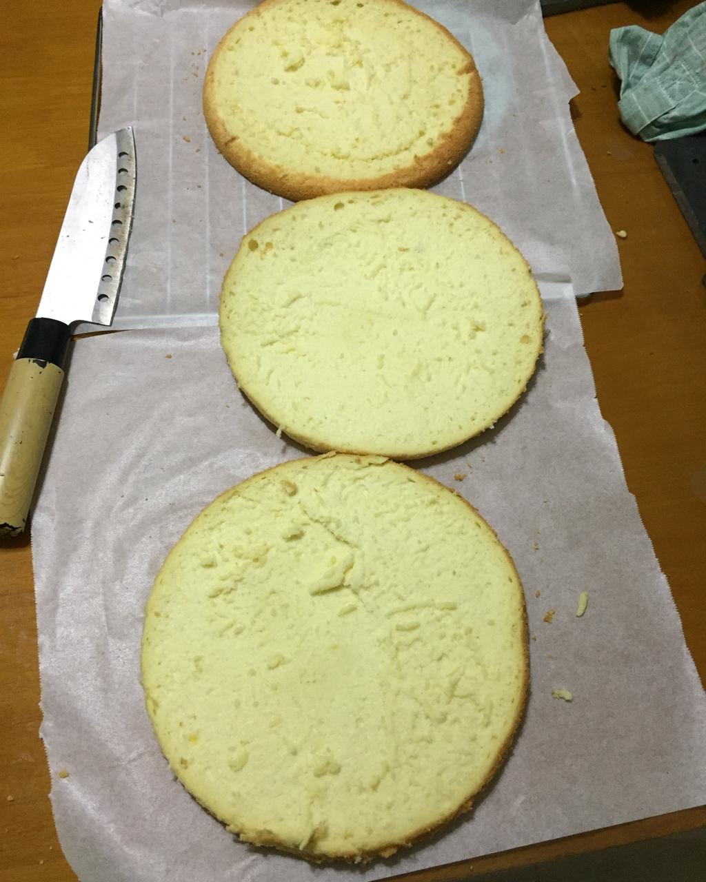 八寸戚风蛋糕（生日蛋糕坯）附六寸配单