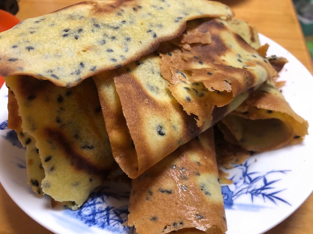 平底锅脆皮蛋卷