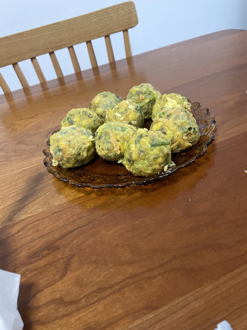 （减脂）玉米面菜团子