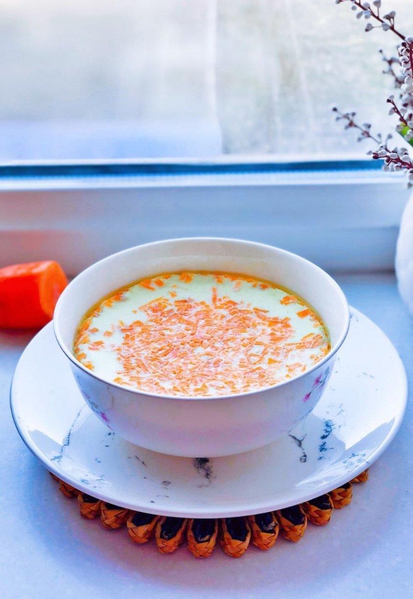 胡萝卜虾仁蒸蛋羹