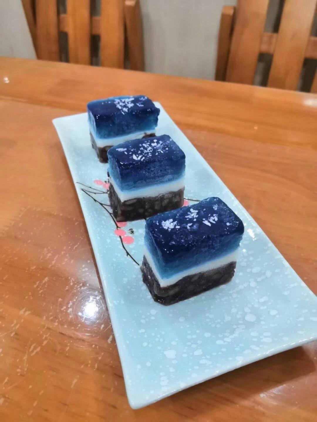 为雨迷醉做的七夕 星空羊羹