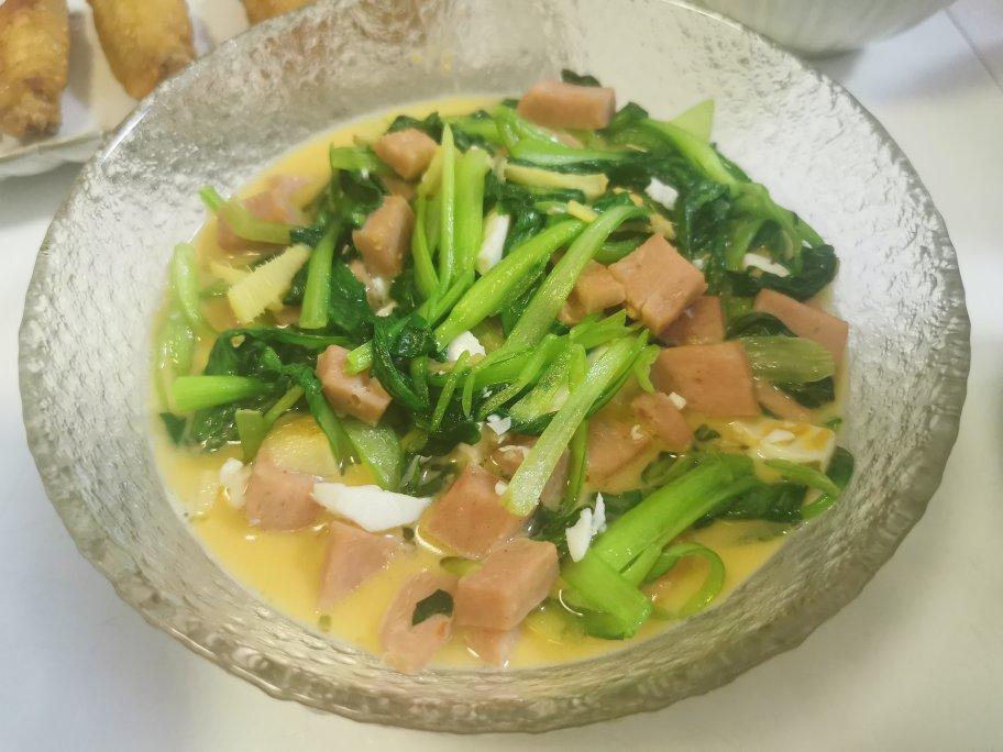 鲜掉眉毛的超快手素食上汤鸡毛菜