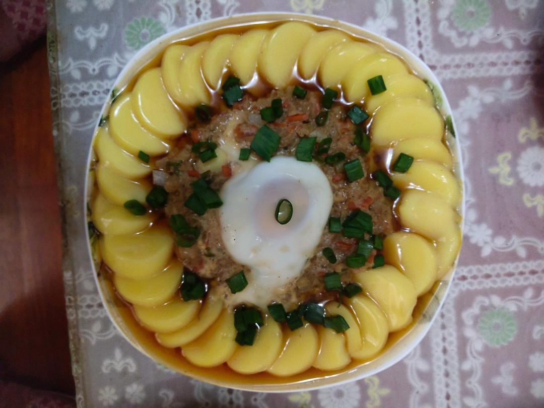 日本豆腐蒸肉末