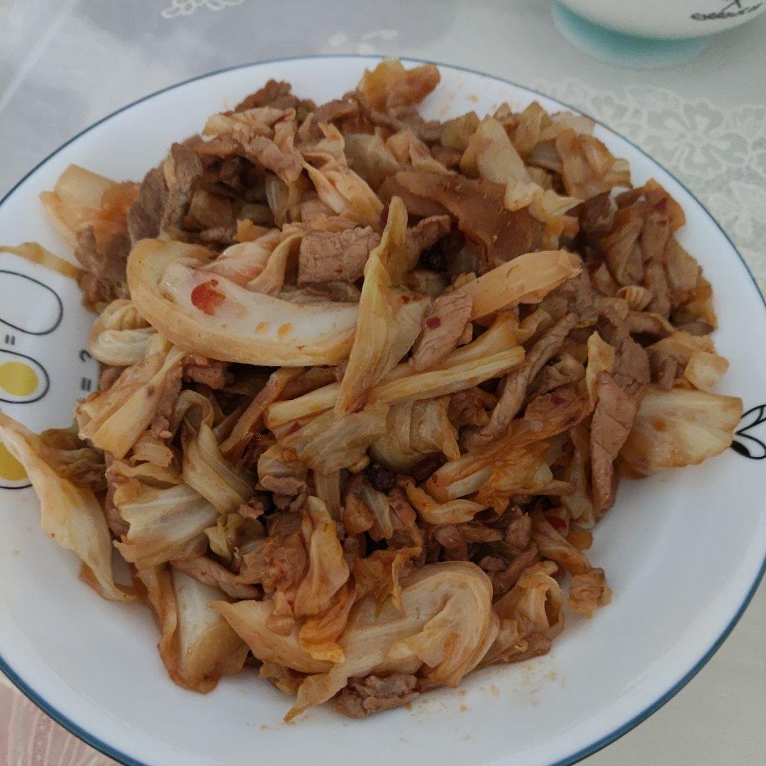 包菜丝炒肉丝