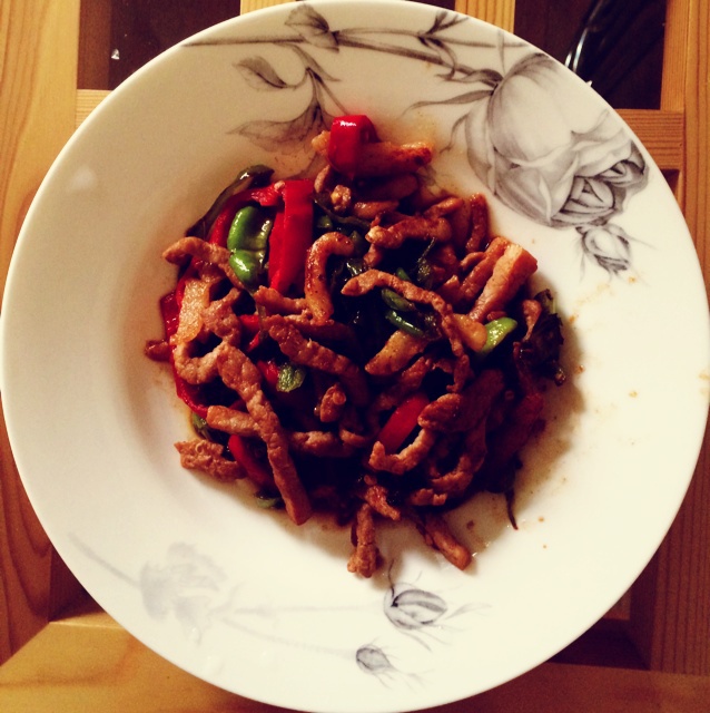 青椒炒肉丝