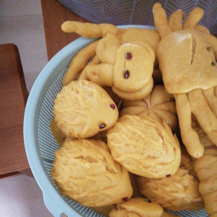 南瓜刺猬馒头