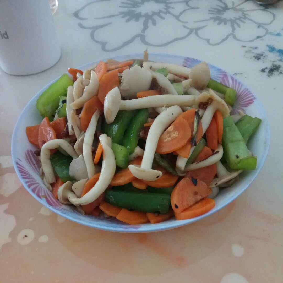 耗油虾仁白玉菇（快手小炒）