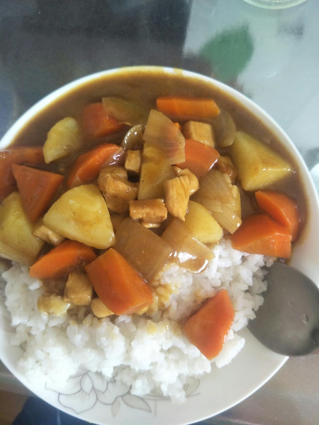 基础版土豆咖喱饭