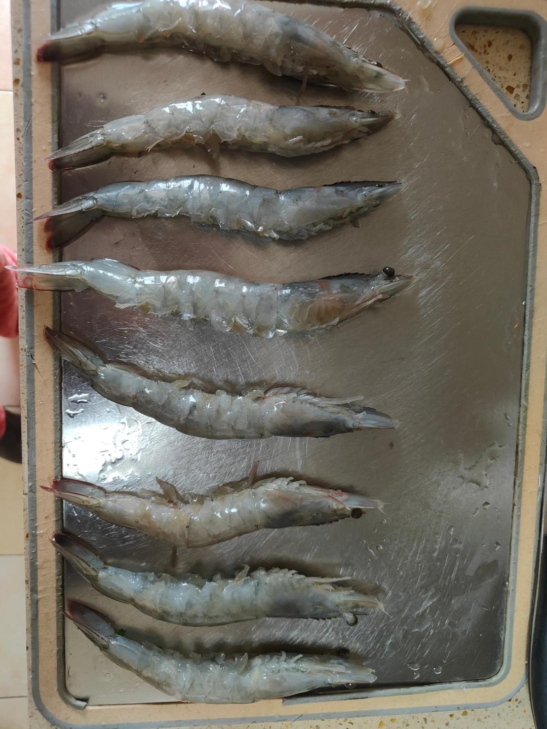 不再吃白灼虾（蒜香大虾）