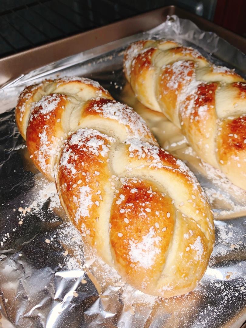 酸奶辫子面包（一次发酵）