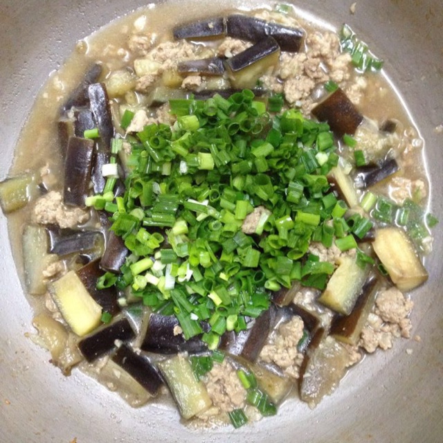 酱爆肉末茄子