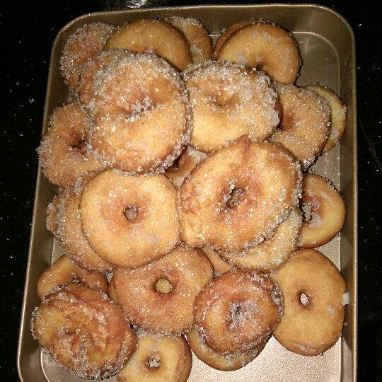 免烤箱！松软可口！一次成功的香甜甜甜圈