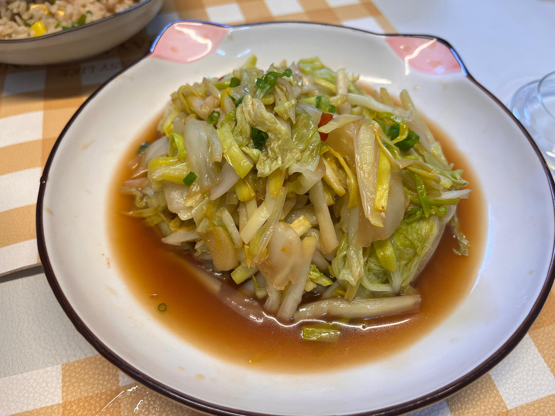 蒜黄炒白菜
