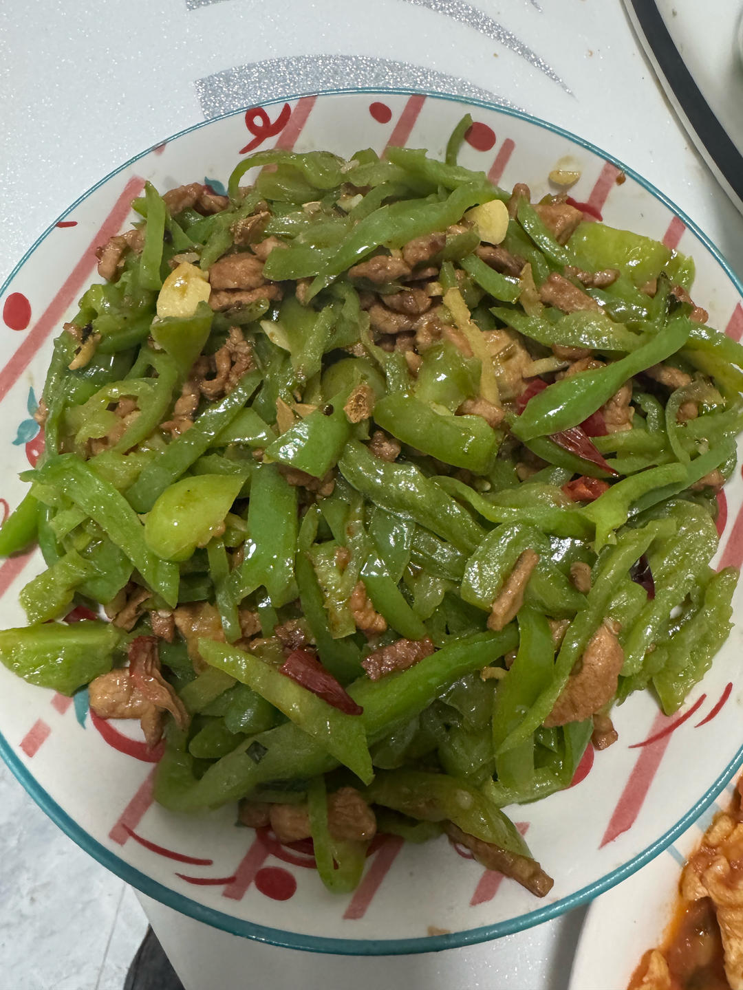 青椒炒肉丝
