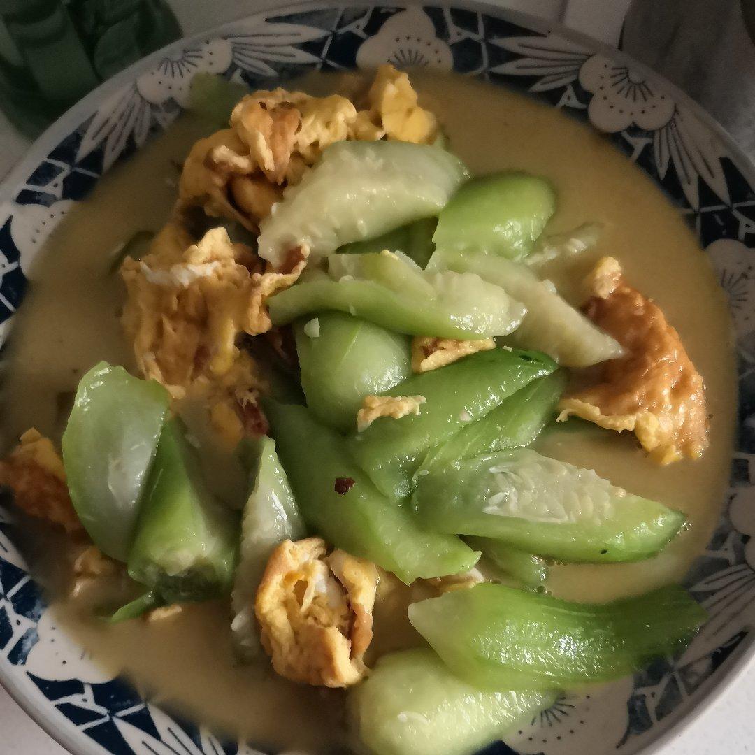 快手菜-丝瓜炒鸡蛋