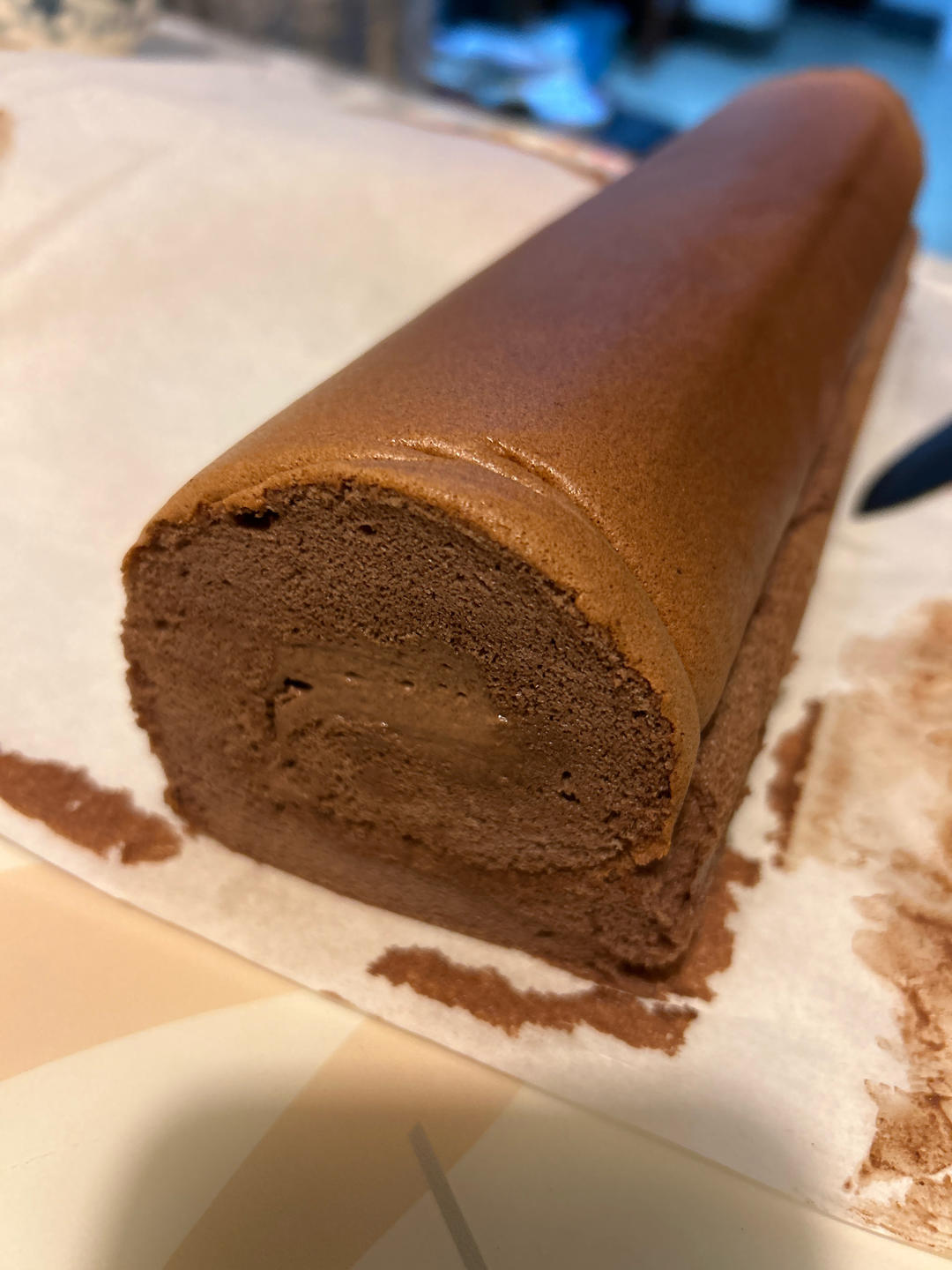 🍫双倍浓郁｜巧克力蛋糕卷｜卷不裂｜不消泡｜脏脏小贝