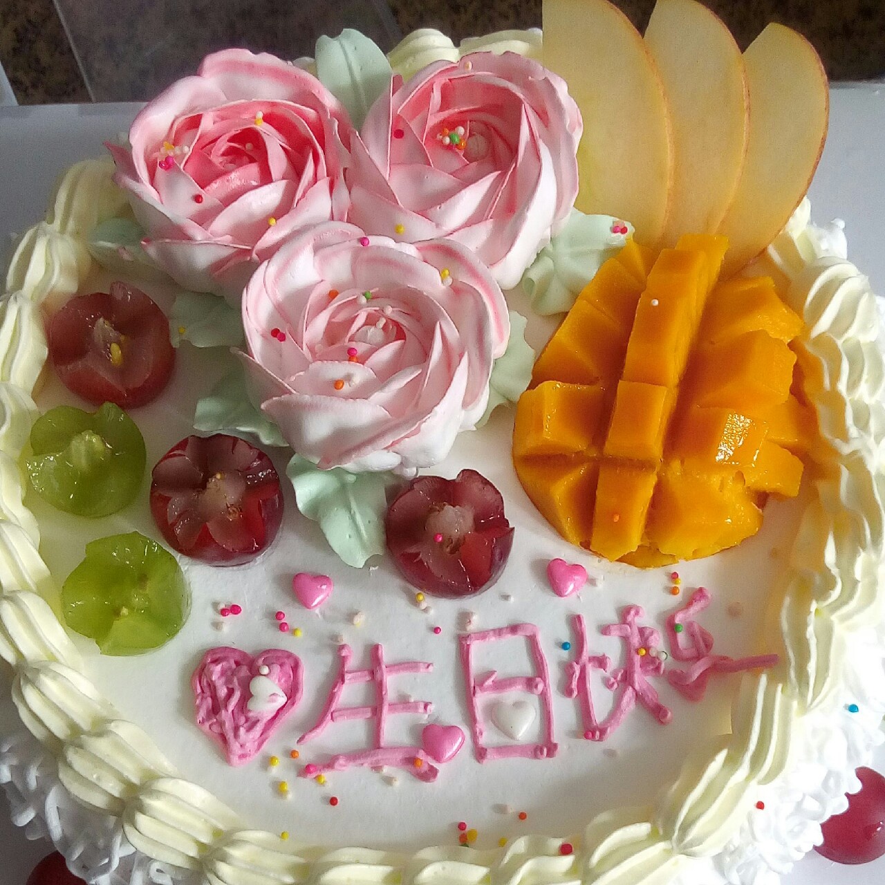 生日蛋糕（全蛋戚风）的做法