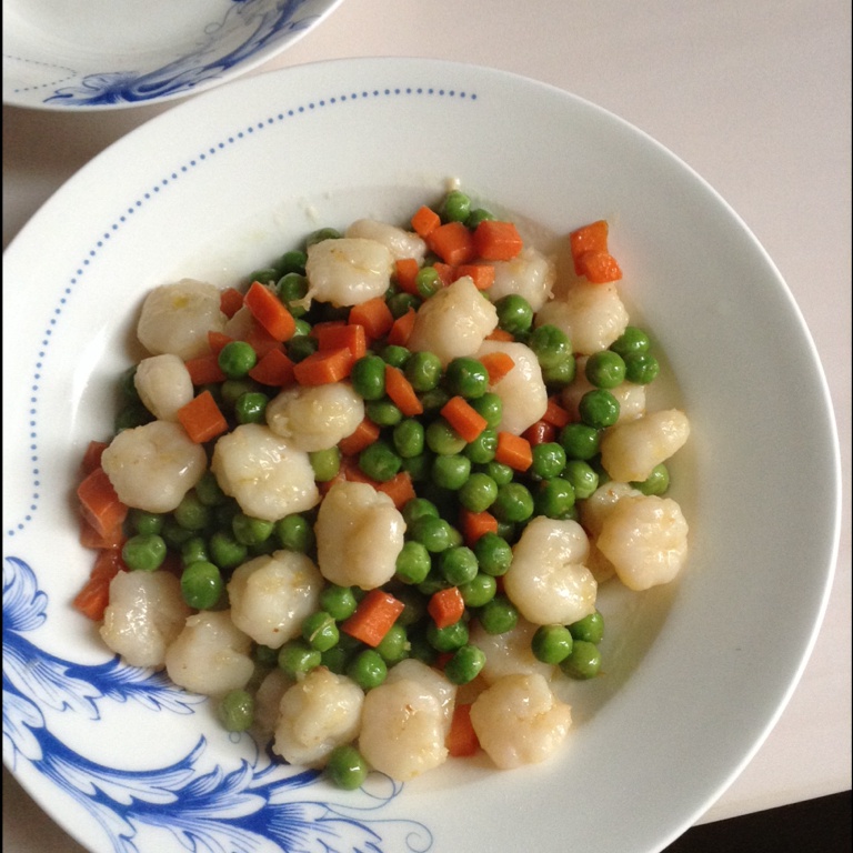 三色炒虾仁
