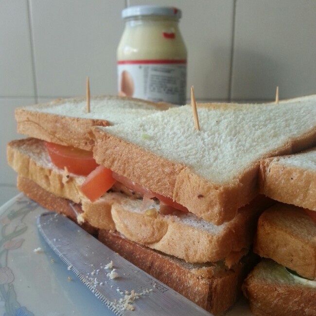 照烧鸡腿三明治