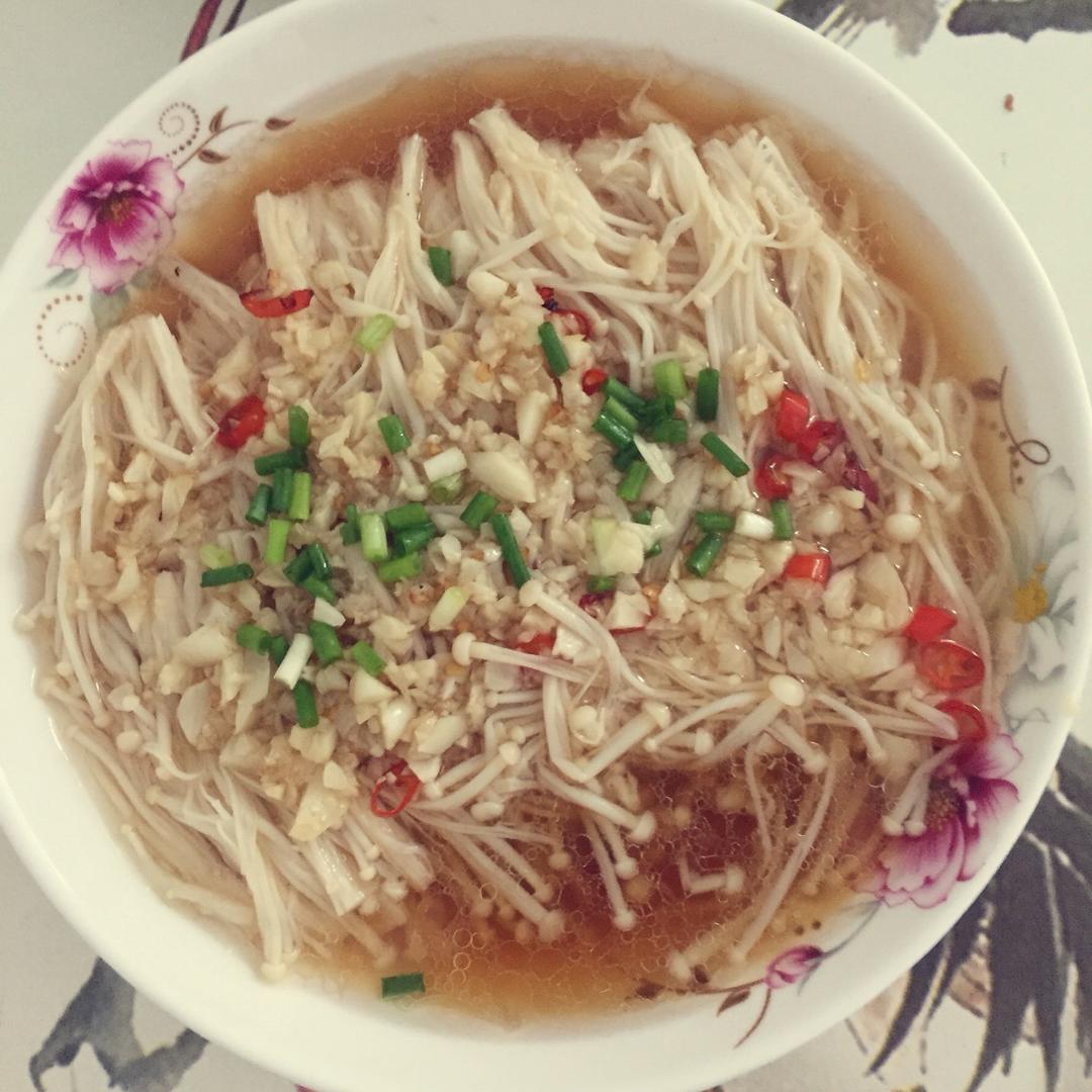 蒜蓉蒸金针菇