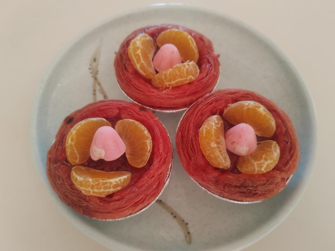 一次成功 | 酸甜酥脆的粒粒草莓流心蛋挞！