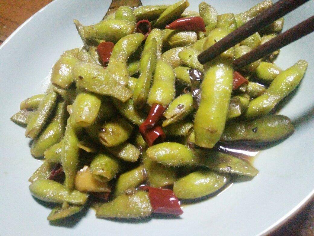 香辣煮毛豆.五香毛豆