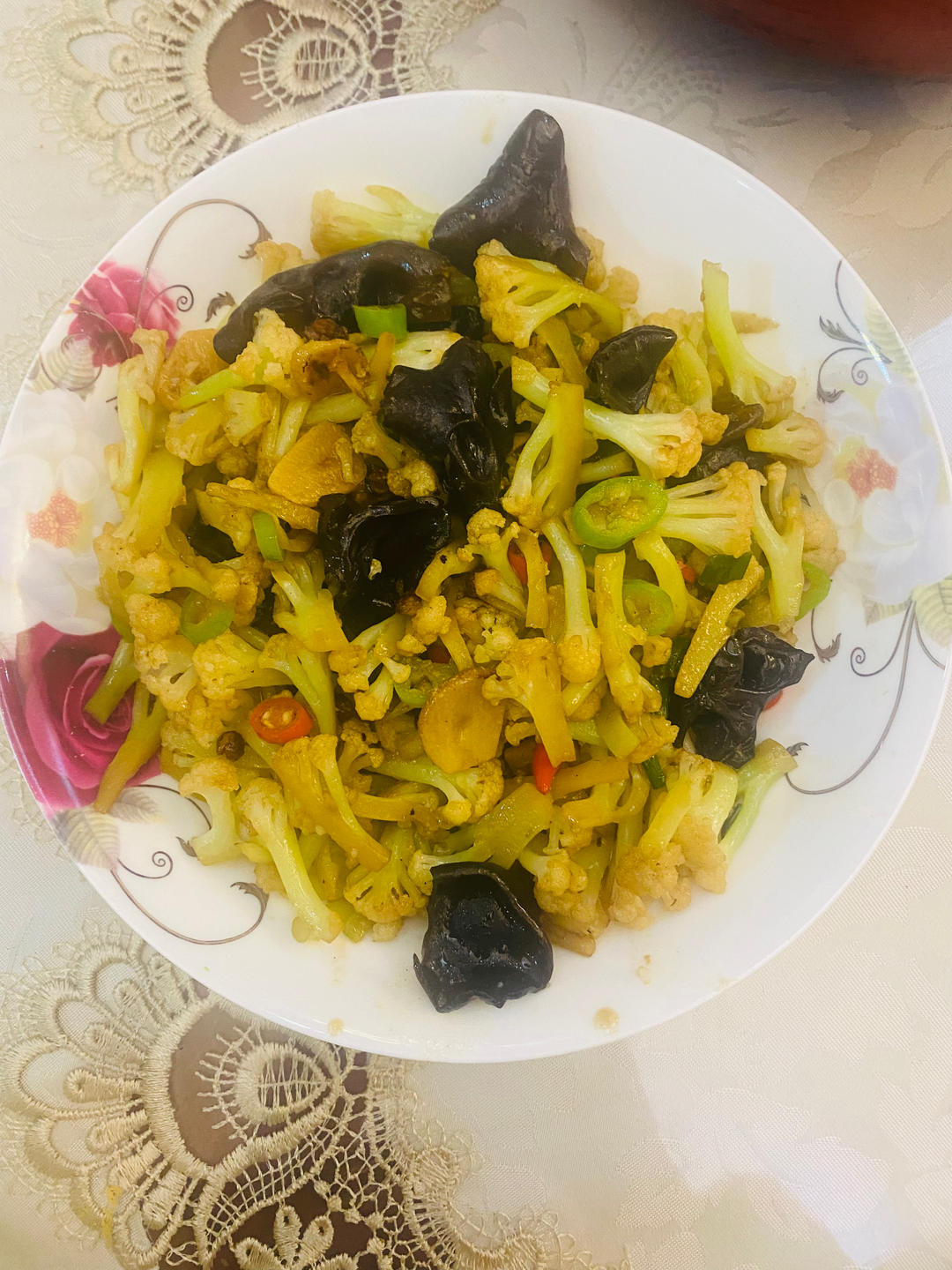和饭店一个味道的干锅花菜