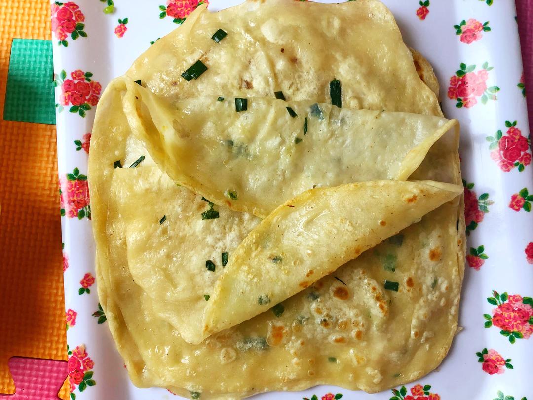 （剩饺子皮版）葱油饼的做法