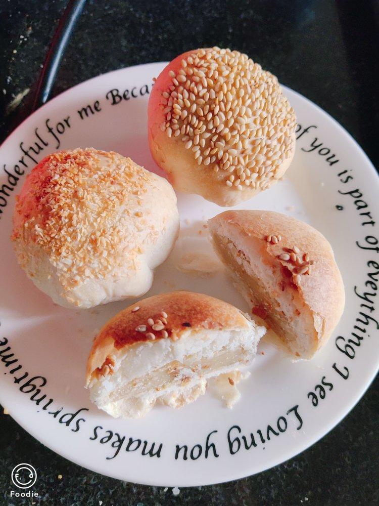 酥皮绿豆饼   酥得掉渣渣