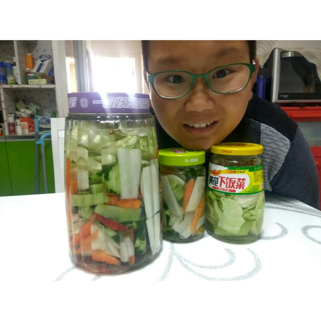 用玻璃瓶做四川泡菜