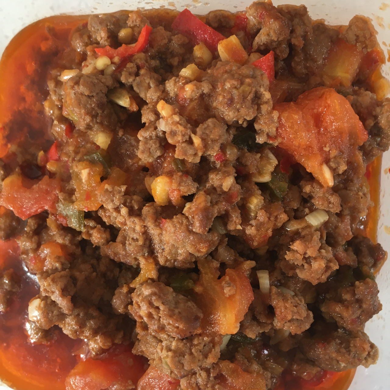 下饭神器！番茄小米辣炒牛肉末！