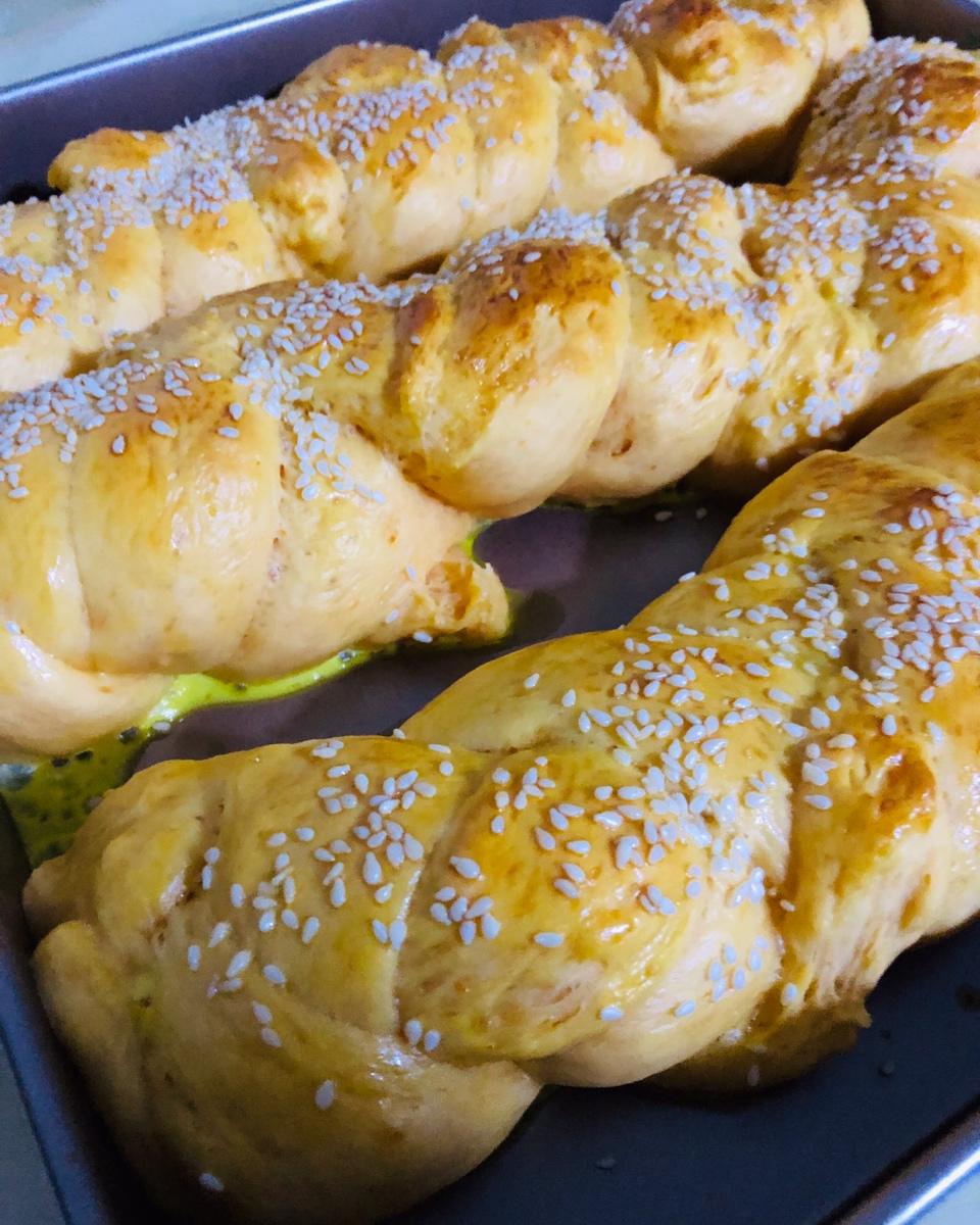 堂妈小厨——南瓜辫子面包