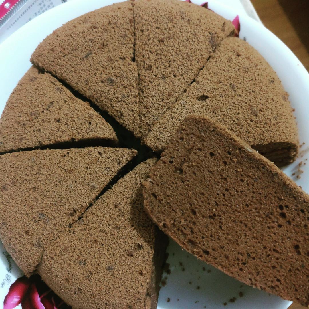 chenie做的巧克力蒸蛋糕6寸