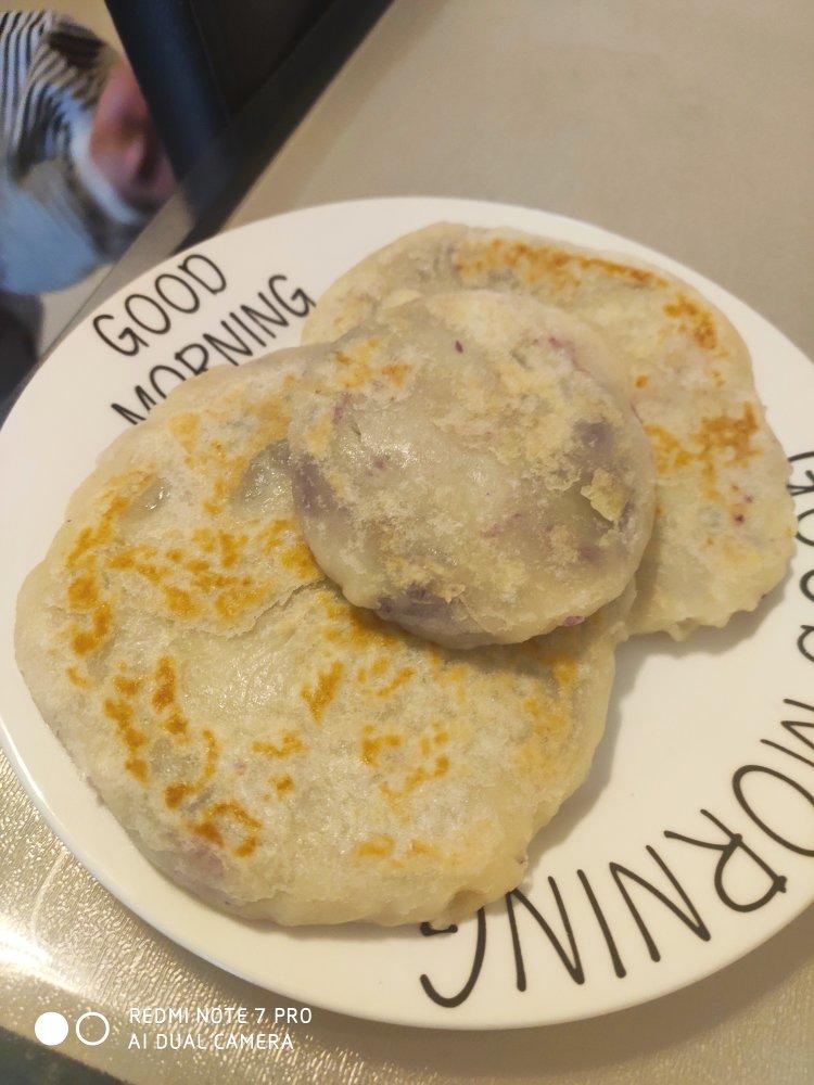 烫面紫薯饼