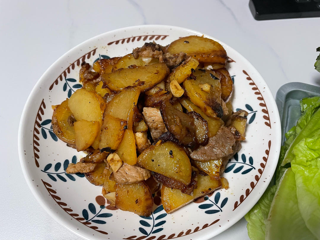 土豆青椒炒肉片