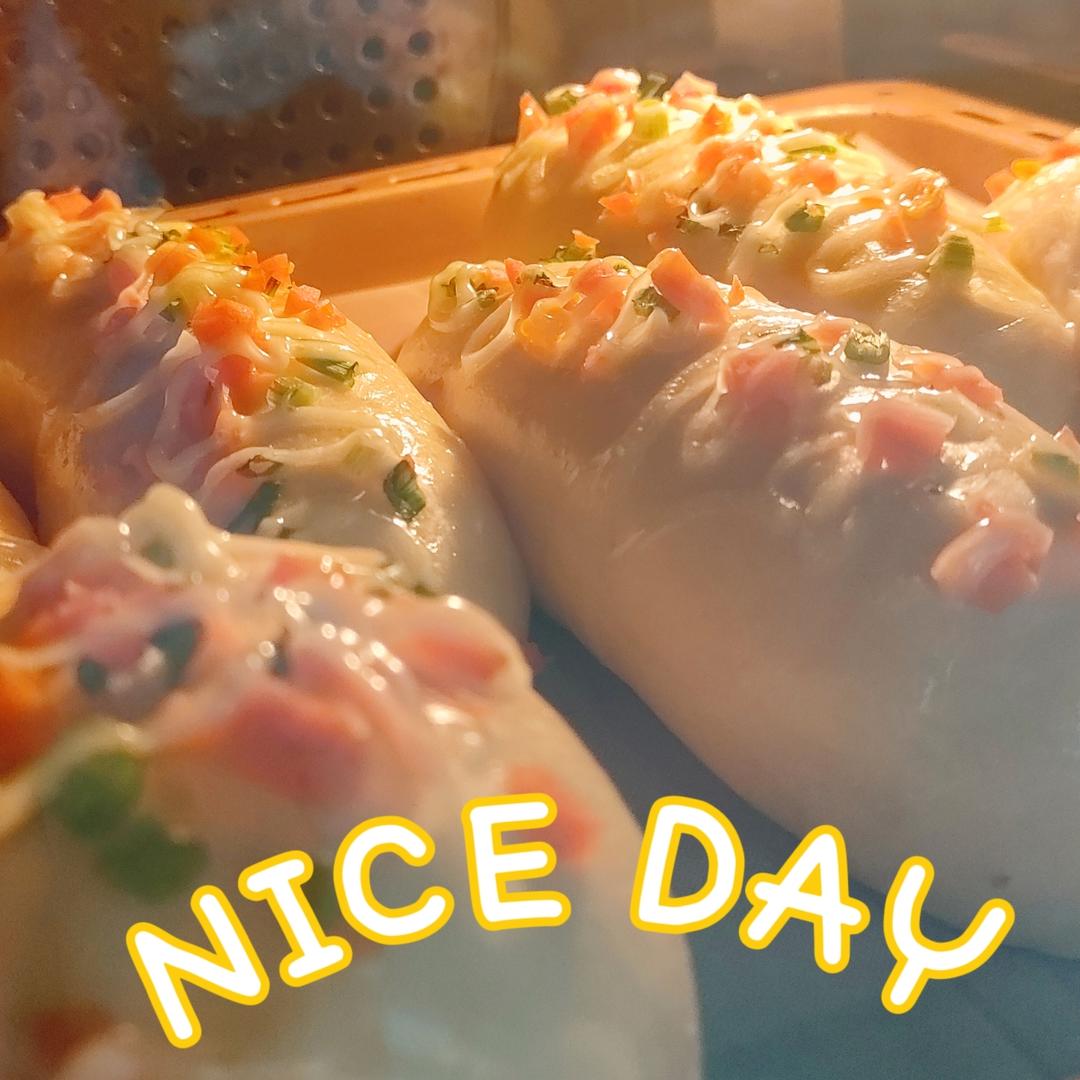 香葱火腿肉松面包