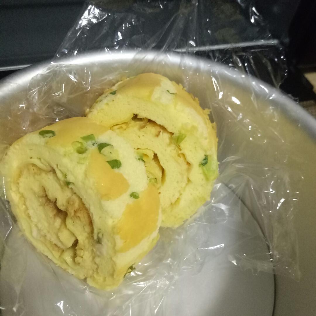 香葱肉松肥蛋糕卷～