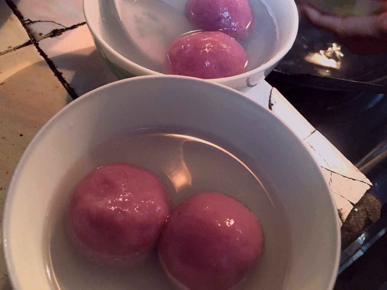 低卡无油紫薯汤圆的做法