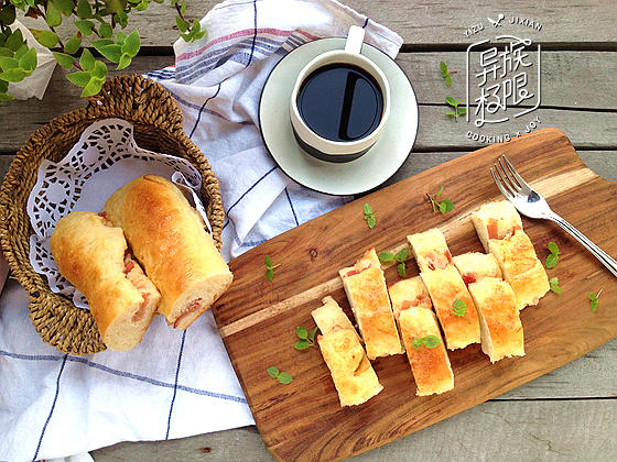 培根面包的做法
