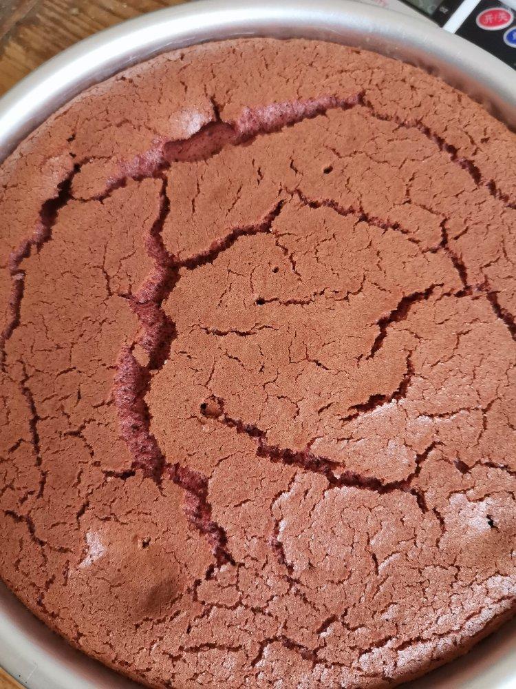 红丝绒戚风蛋糕胚（八寸）