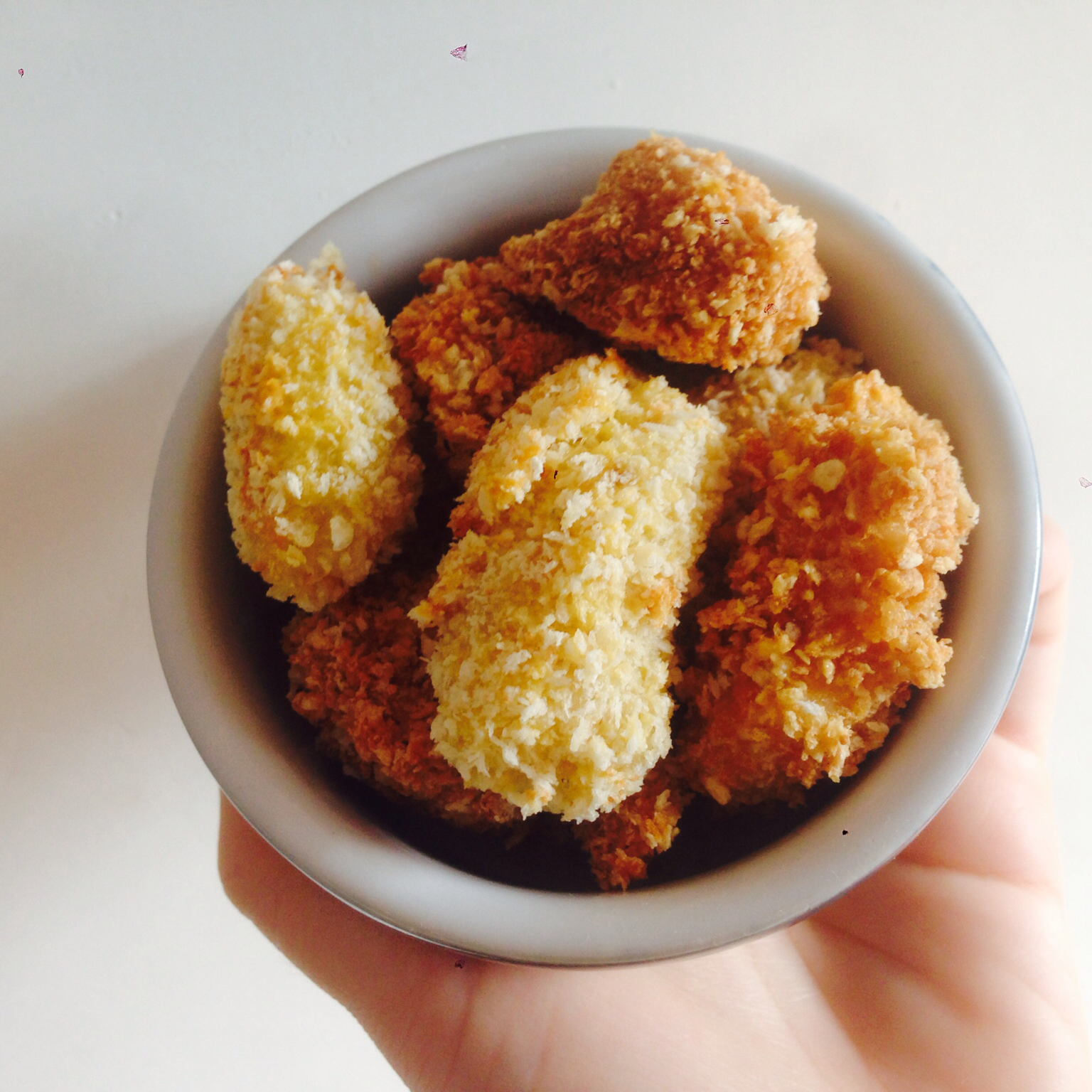 无油鸡米花 (KFC-style Chicken Popcorn)