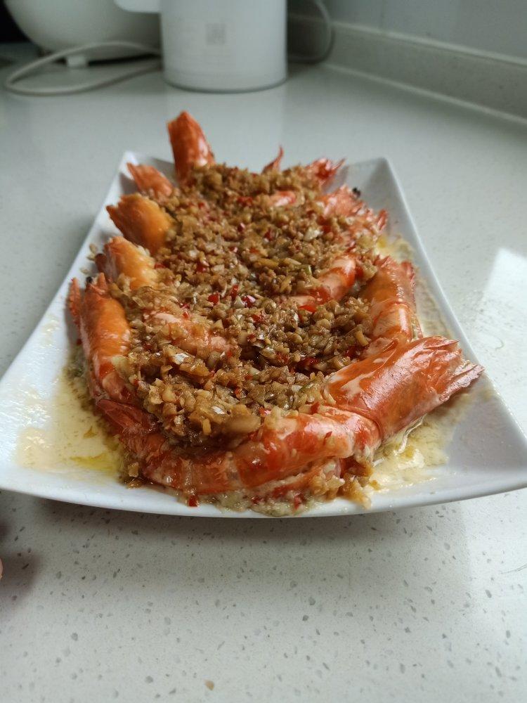 蒜蓉蒸虾