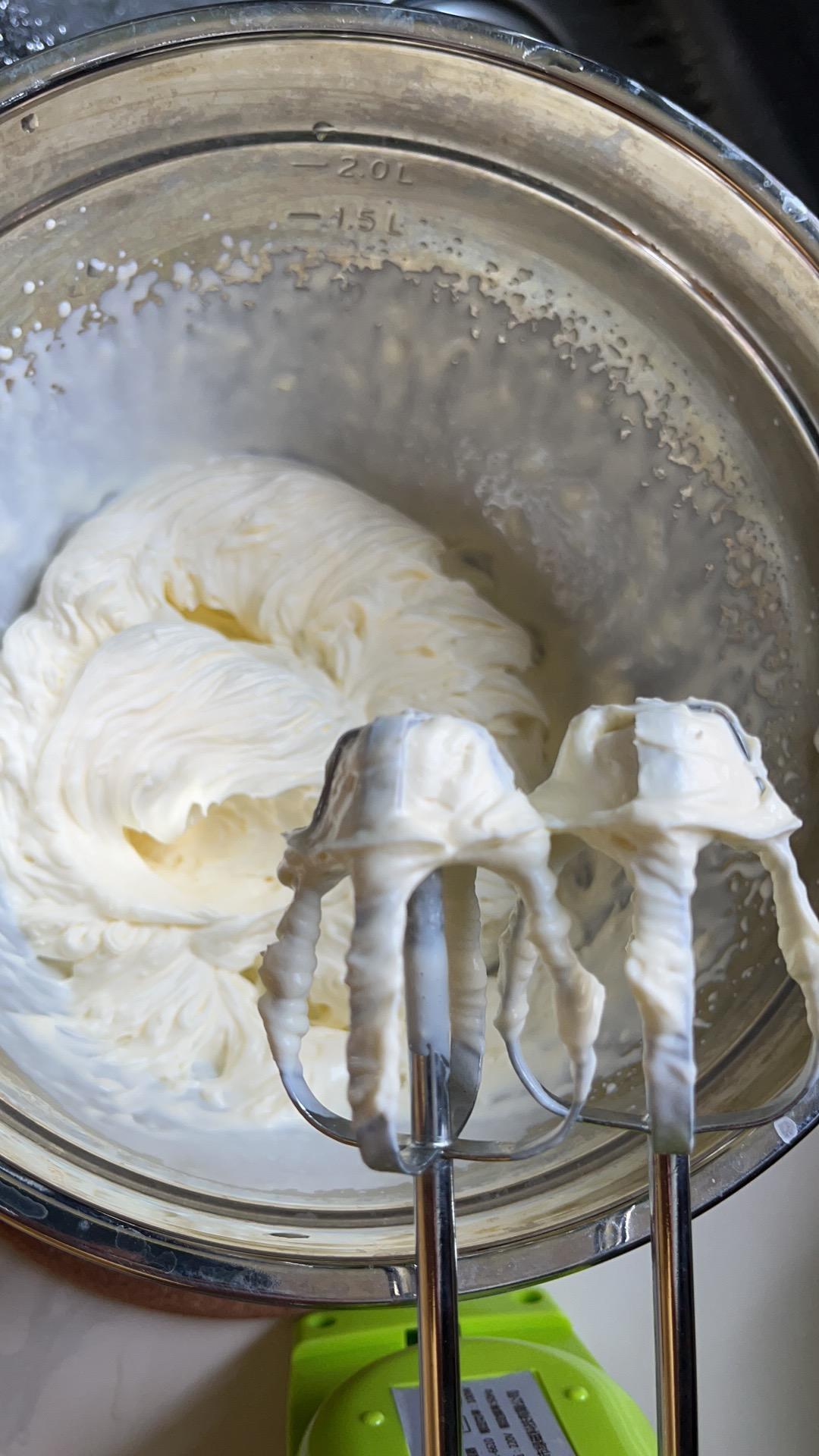 淡奶油打发(超基础、详细图解、30~100g量)